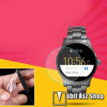  TPU okosóra képernyővédő fólia - CLEAR - 1db, törlőkendővel - A TELJES ELŐLAPOT VÉDI! - Fossil Q Marshal 40mm