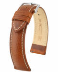 Hirsch Boston borjúbőr óraszíj, aranybarna, 24/22