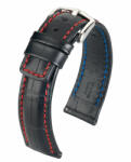 Hirsch Grand Duke borjúbőr, fekete/piros, 20/18XL - orabox