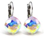 PÁRNA NAGY PÁRNA kapcsos fülbevaló - 12 mm (AB színjátszós) (20210620)