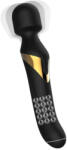 Dorcel Dual Orgasms Gold - 2in1 masszírozó vibrátor, wand masszírozó (fekete)