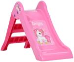 vidaXL Tobogan pentru copii pliabil, roz, 111 cm (80364)