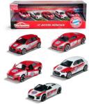Majorette Mașinuțe FC Bayern Majorette din metal cu suspensie și autocolante set de 5 modele în ambalaj cadou (MJ2053173)