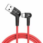BlitzWolf BW-AC1 kábel USB / USB-C 3A 1.8m, piros (BW-AC1 1.8M)