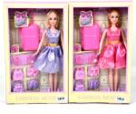 Magic Toys Divatbaba bőrönddel és kiegészítőkkel - 29 cm (MKL441005)