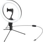 Baseus Selfie Stick Baseus Live Stream Holder Table Stand, 10 inch, LED, 15W, Negru (CRZB10-A01)