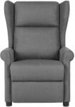 vidaXL Fotoliu de masaj, gri deschis, material textil (329649)