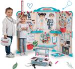 Smoby Set cabinet medical cu anatomia corpului uman Doctor's Office Smoby cu valiză cosmetică-coafor cosmetică și manichiură (SM340206-7)