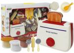 LeanToys Set tacamuri si ustensile de bucatarie pentru copii, cu prajitor de paine, LeanToys, 7836 - gimihome Bucatarie copii