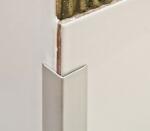 AVProfil AV Alumínium élvédő sarokprofil ezüst eloxált matt öntapadós 25x25x2700 mm hosszú sarokvédő sarokléc