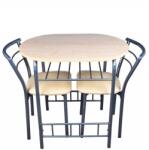 Seloo Set masa cu 2 scaune pentru bucatarie, Minimo, 53x80cm, crem