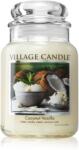 Village Candle Coconut Vanilla lumânare parfumată (Glass Lid) 602 g