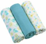 BabyOno Diaper Super Soft scutece textile Blue 70 × 70 cm 3 buc