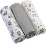BabyOno Diaper Super Soft scutece textile Grey 70 × 70 cm 3 buc