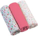 BabyOno Diaper Super Soft scutece textile Pink 70 × 70 cm 3 buc