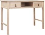 vidaXL Birou de scris, culoare naturală, 110 x 45 x 76 cm, lemn (284159) - vidaxl