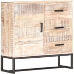 vidaXL Servantă, alb, 73 x 30 x 75 cm, lemn masiv de acacia (287327) Comoda