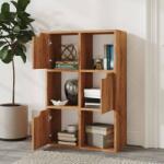 vidaXL Bibliotecă, stejar maro, 60x27, 5x88 cm, lemn prelucrat (338165) Biblioteca