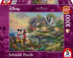 Schmidt Spiele Puzzle Schmidt din 1000 de piese - Thomas Kinkade Sweethearts Mickey & Minnie (59639) Puzzle