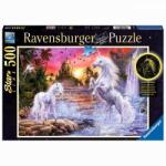 Ravensburger Puzzle Unicorni La Rau, 500 Piese Starline (rvspa14873) - ookee Puzzle