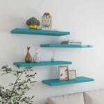 vidaXL Rafturi perete suspendate, 4 buc. , albastru, 80x23, 5x3, 8 cm MDF (326623) Raft