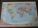 Nyír-Karta A Föld országai keretes falitérkép tűzdelhető Nyír-Karta 70x50 cm