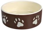 TRIXIE Kerámia tál tappancs mintás 0,3 l/12 cm barna/krém (24531)