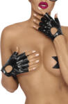 Noir Handmade F264 Powerwetlook Fingerless Gloves