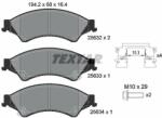 TEXTAR set placute frana, frana disc TEXTAR Q+ 2563201 (2563201)