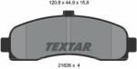 TEXTAR set placute frana, frana disc TEXTAR 2162601 (2162601)