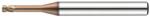 Hansong 10mm R1, 0 l30 L150 D10 tórusz 4 élű aláköszörült szárú maró 55HRC-ig - Hansong - 4HRR-100-R10-300-AF0