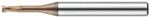 Hansong 0, 4mm l1 L45 D4 sarkos aláköszörült szárú maró 55HRC-ig - Hansong - 2HRE-004-010-445