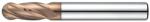 Hansong 5mm l10 L80 D6 gömbvégű 4 élű maró 60HRC-ig - Hansong - 4HPB-050-100-680