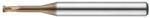Hansong 10mm R1, 5 l40 L100 D10 tórusz 2 élű maró 55HRC-ig - Hansong - 2HRR-100-R15-400-AA0