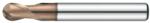 Hansong 1, 5mm l1, 5 L40 D4 gömbvégű keményfém maró 55HRC-ig - Hansong - 2HSB-015-015-440