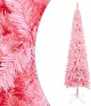 vidaXL Rózsaszín vékony karácsonyfa 150 cm (329213)