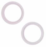 Apple iPhone 13, 13 Mini - Hatsó Kamera Lencse Keret (Pink) - 2db, Pink