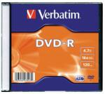 Verbatim DVD-R lemez, AZO, 4, 7GB, 16x, 1 db, vékony tok, VERBATIM (DVDV-16V1) - becsiirodaker
