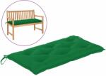 vidaXL Pernă bancă de grădină, verde, 110x50x7 cm, material oxford (316459)