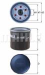 MAHLE Filtru ulei MAHLE OC 1566 (OC 1566) - automobilus