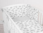 BabyLion 3 részes ágyneműhuzat szett - Szürke felhők - babylion