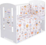 BabyLion 3 részes ágyneműhuzat szett - Szürke-sárga léggömök - babylion