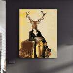 Pictorul Fericit Stylish Deer - Pictură pe numere Panza pictura
