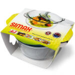 SIMAX kerek hőálló sütőtál magas 2, 8 + 0, 5 liter - 401112