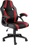 tectake 403479 benny irodai szék - fekete/piros