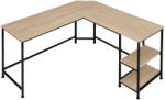 tectake 404232 hamilton íróasztal 138x138x75, 5cm - könnyű fa, tölgy sonoma