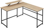 tectake 404230 melrose íróasztal 140x130x76, 5cm - könnyű fa, tölgy sonoma