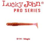 Lucky John Shad LUCKY JOHN Tioga 2.4", 6.1cm, culoare S14 Magic, 9buc/plic (140119-S14)