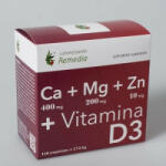 Remedia - Calciu+Magneziu+Zinc +Vitamina D3 120 comprimate Remedia - hiris