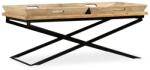 vidaXL Măsuță de cafea lemn masiv de mango 110x55x42 cm (244898) Masa de cafea